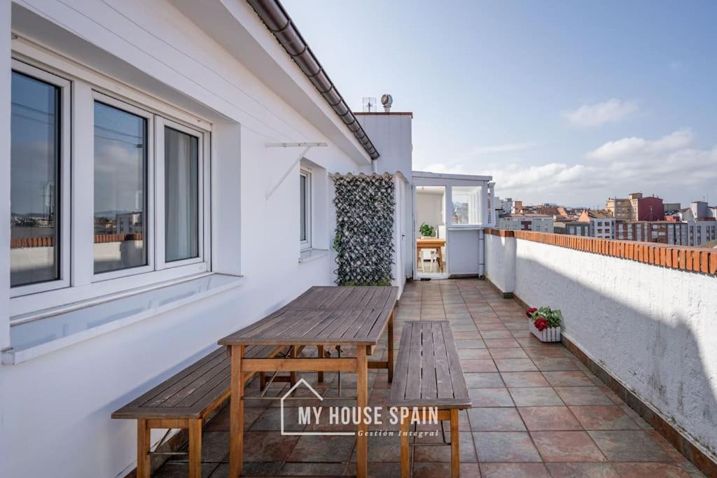 Myhousespain - Atico Con Gran Terraza En Хихон Экстерьер фото